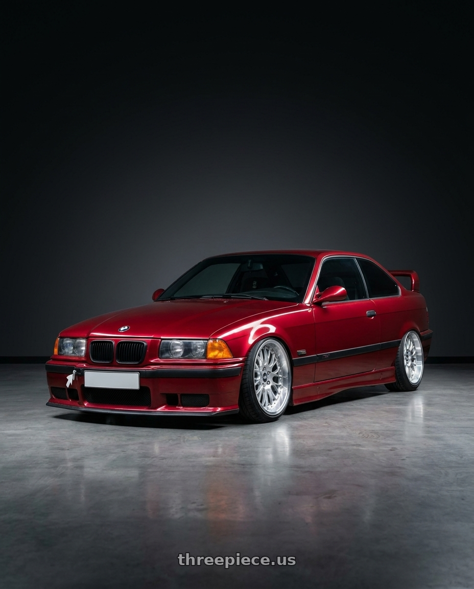 1996 BMW E36 328is with ESR Wheels CS SERIES CS12 5x120 18x8.5 +30 Hyper Silver wheels