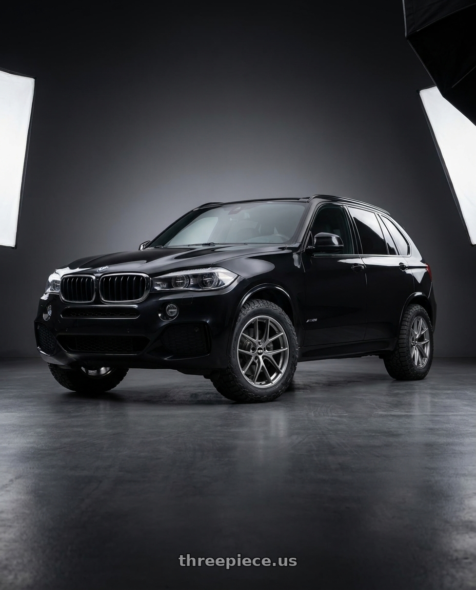 2014 BMW X5 with BBS CI-R 5x120 20x9.5 +40 Platinum Silver Polished Rim Protector wheels