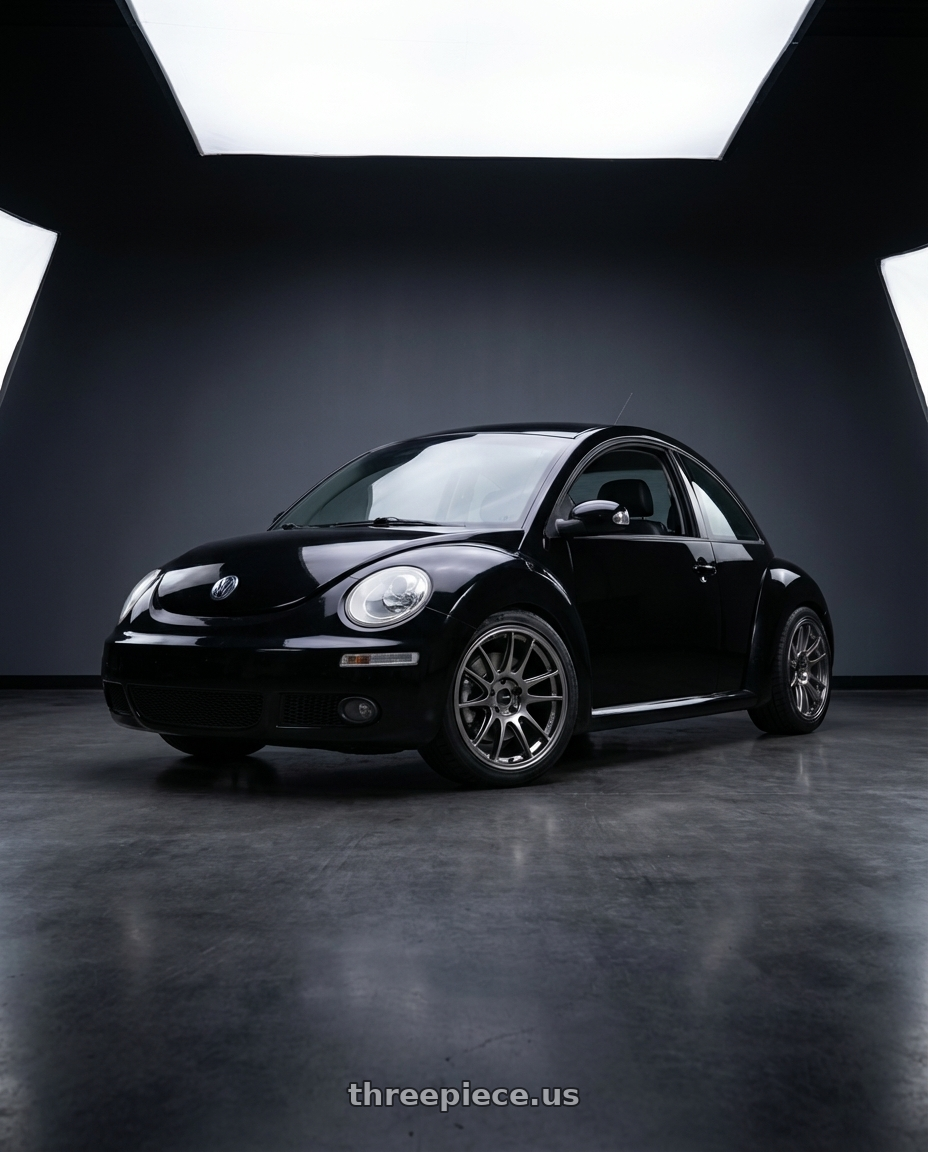 2006 Volkswagen New Beetle with Enkei GTC01 5x114.3 17x9.5+38 Hyper Black wheels