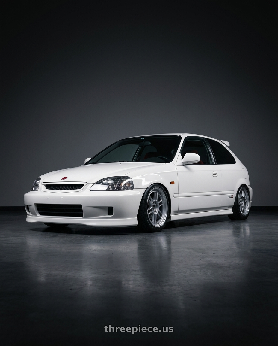1997 Honda civic type r ek9 with Enkei RPF1 5x114.3 17x8+35 Silver wheels
