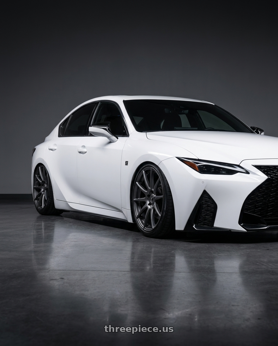 2024 Lexus IS 350 with Forgestar CF10 5x114.3 19x9 +35 Gloss Anthracite wheels