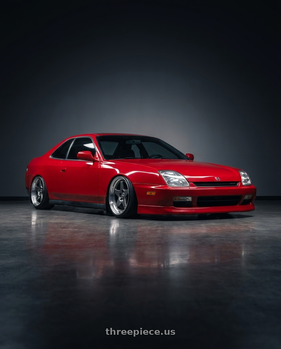 1999 Honda prelude with Kansei K12G KNP 5x114.3 17x9 35 Gunmetal wheels