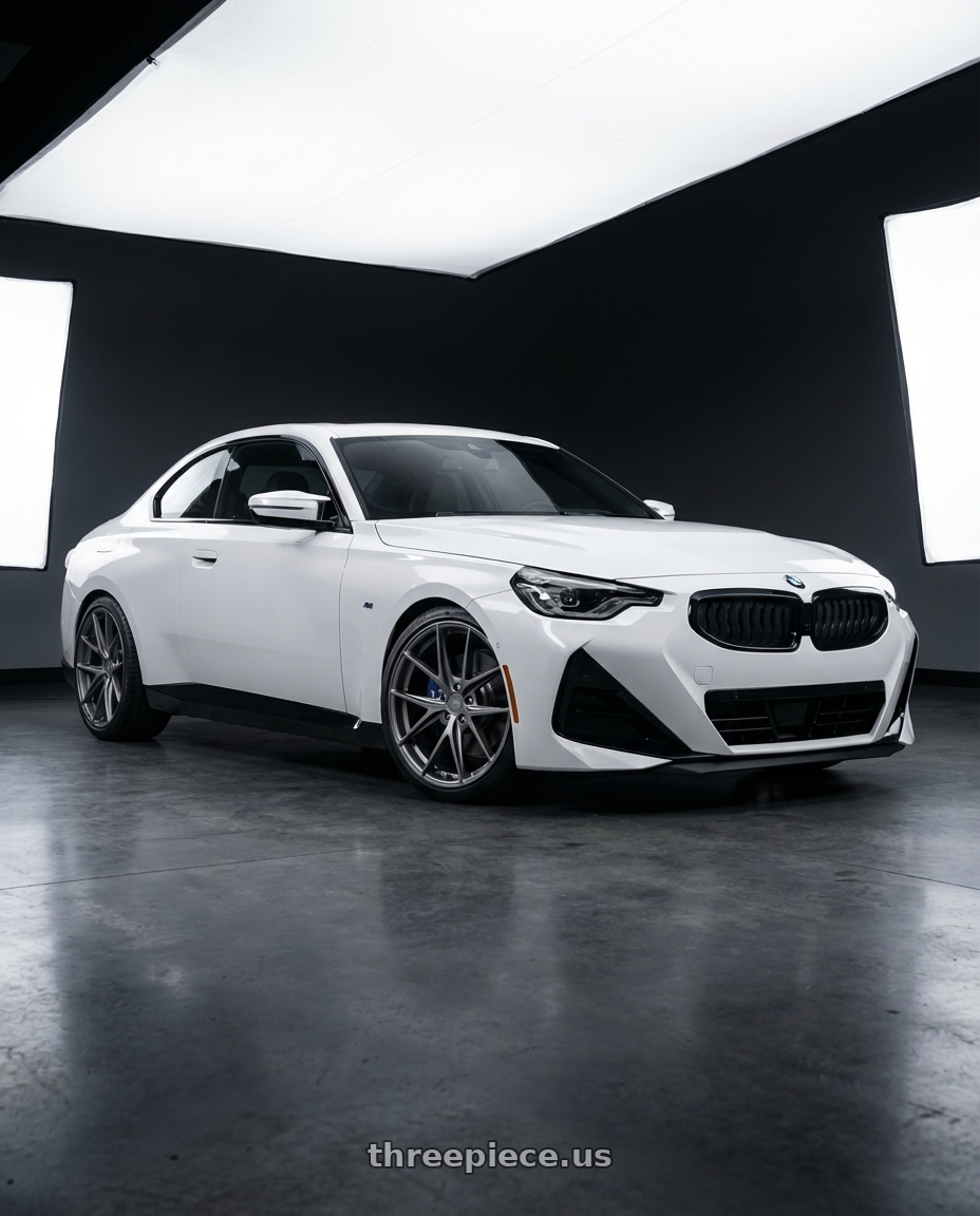 2024 BMW 2 Series G42 with Niche 1PC M116 MISANO 5X112 19X9.5 +50 MATTE GUN METAL wheels