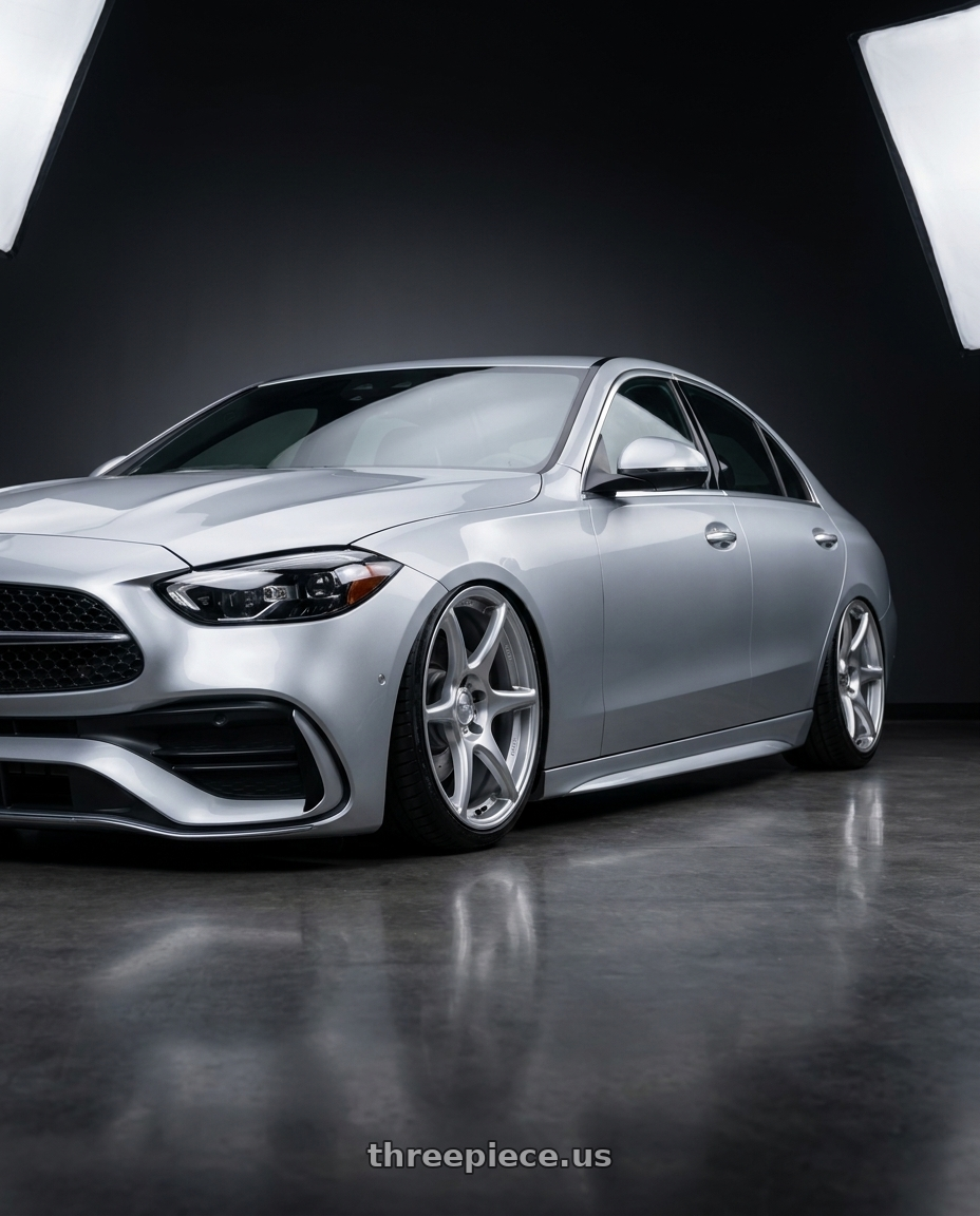 2022 Mercedes-Benz C-Class W206 with Kansei K11S Tandem 5X112 19x9.5 22 Hyper Silver wheels
