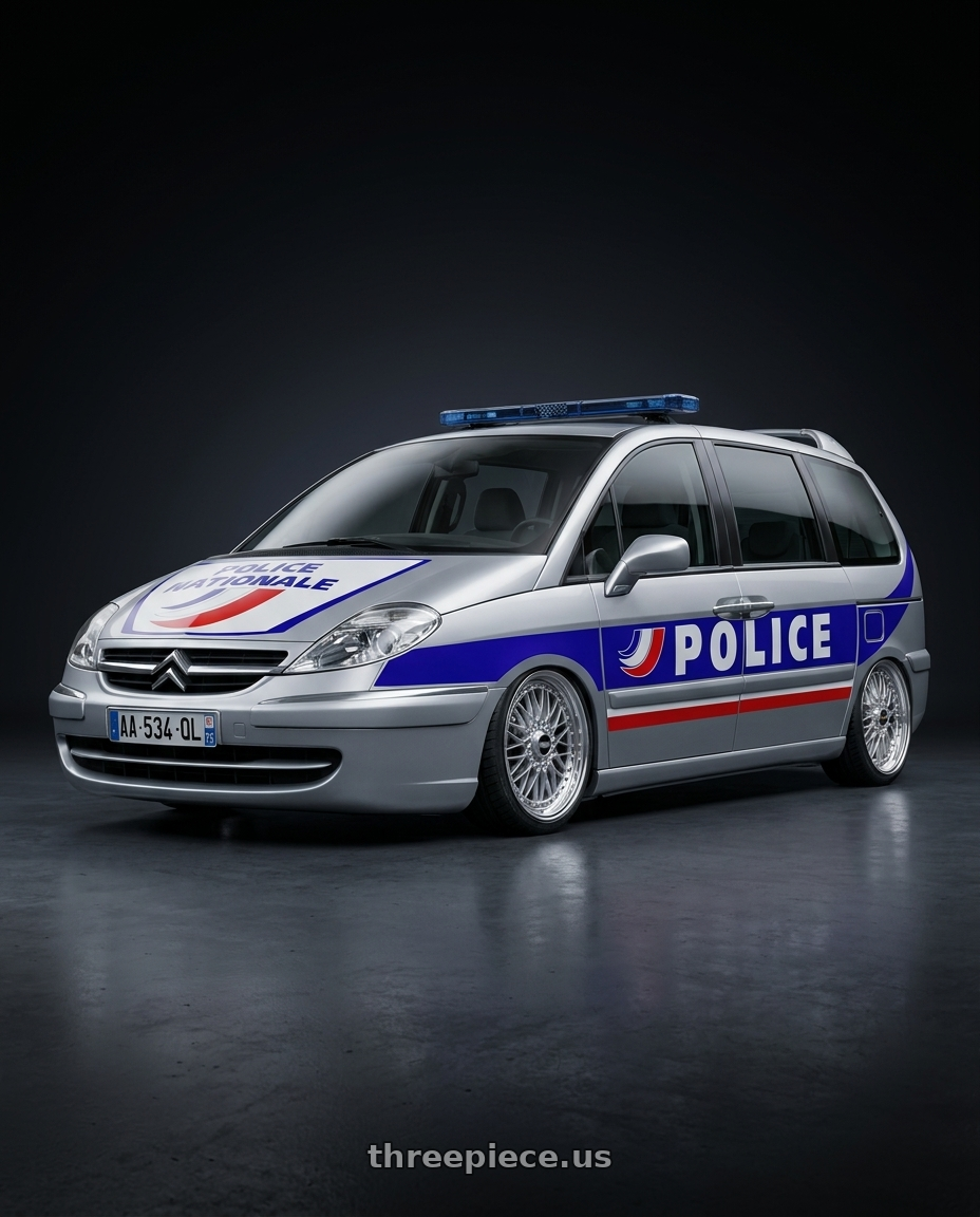 2009 Citroen C8 Police Car with BBS Super-RS 5x112 19x9.0+42 Silver wheels