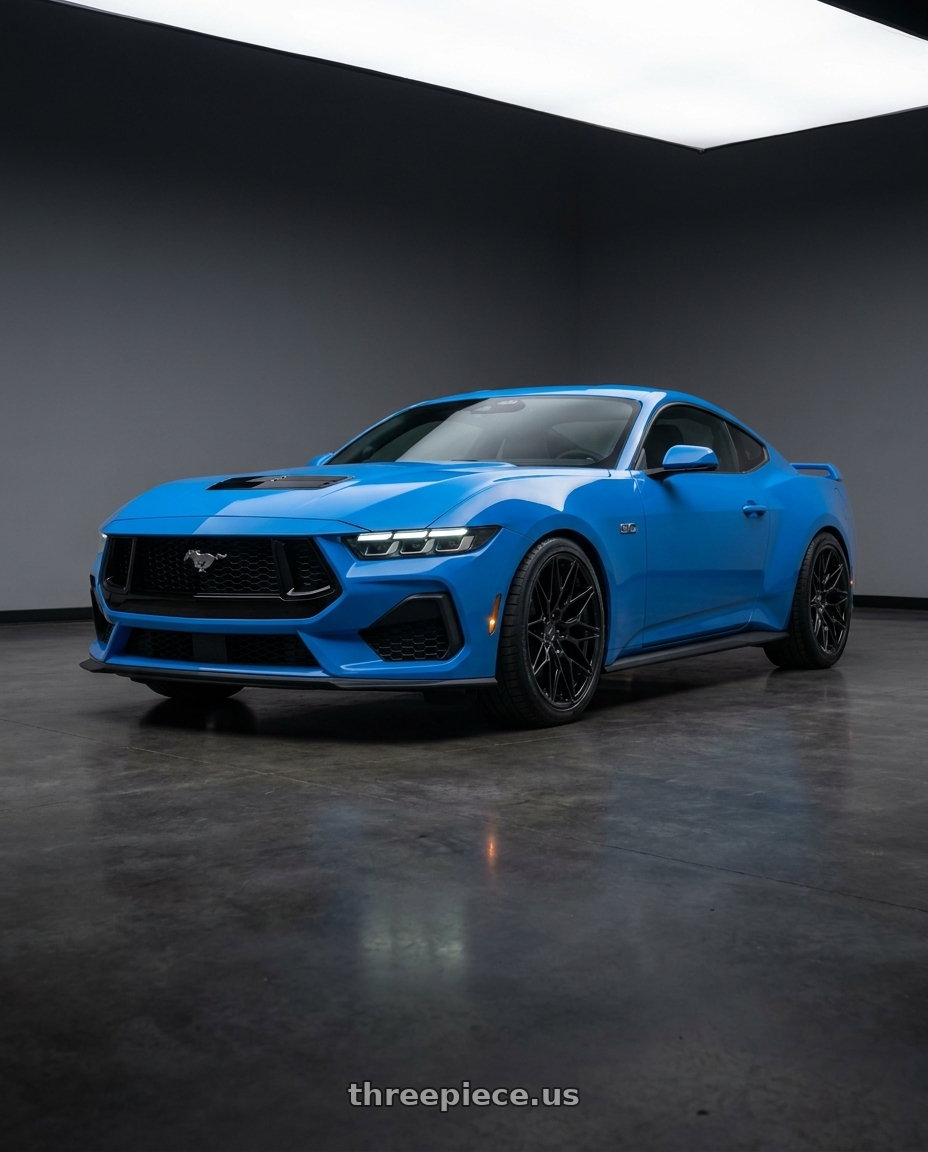 2026 Ford Mustang with Avant Garde Wheels M520R 5X114.3 20x10 +35 Gloss Black wheels
