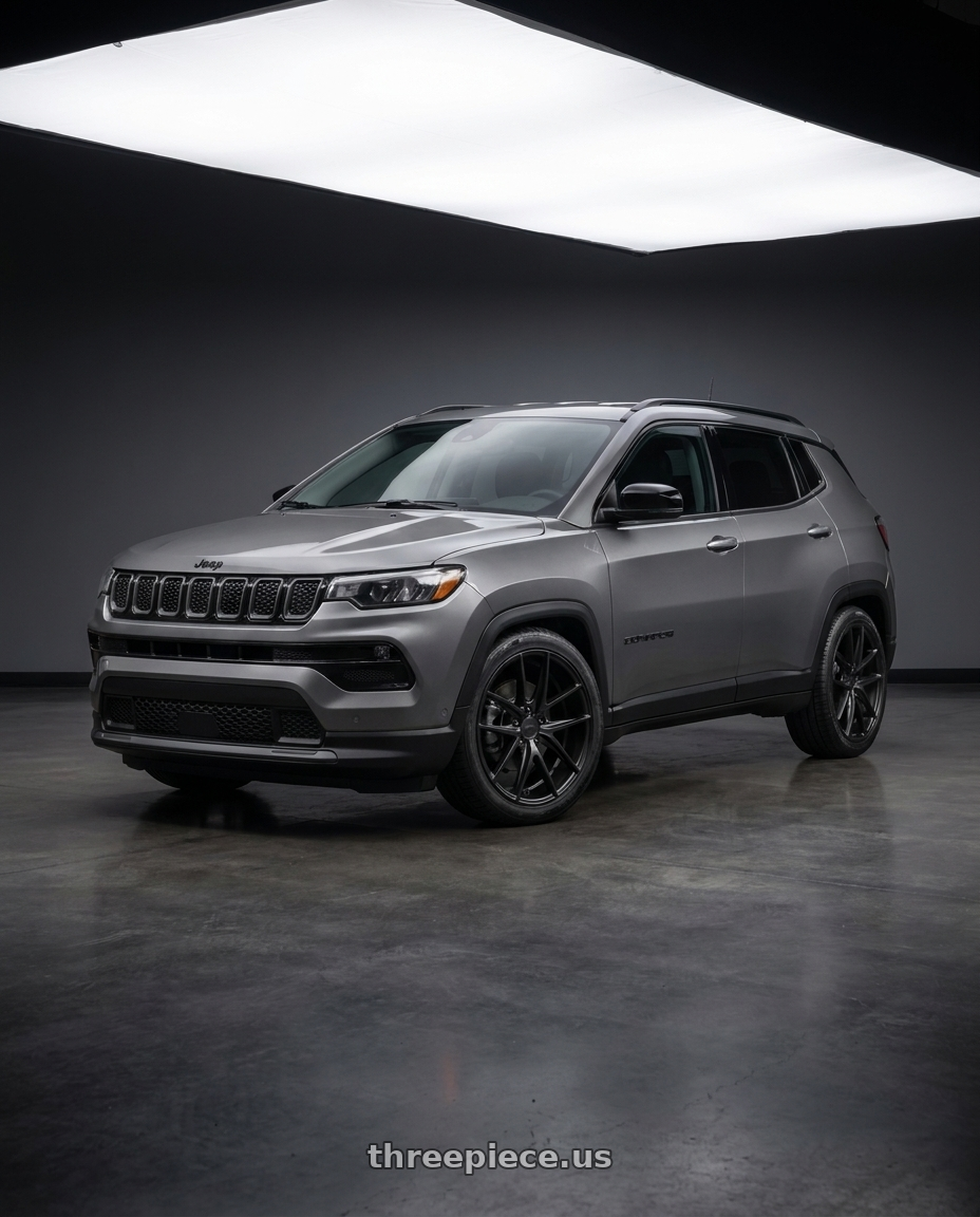 2025 Jeep Compass Altitude with Niche 1PC M117 MISANO 5X110 18X8 +40 MATTE BLACK wheels