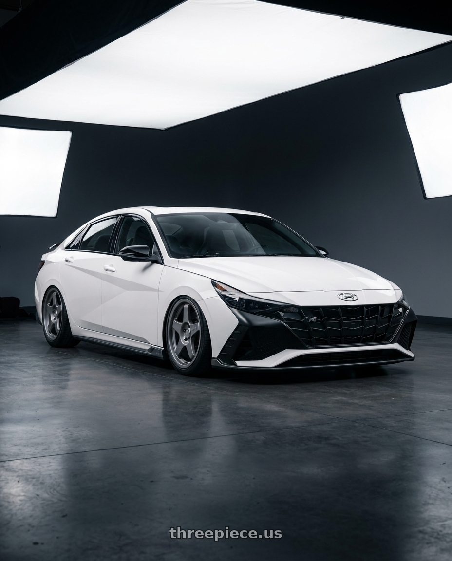 2024 Hyundai Elantra N with fifteen52 PODIUM 5x114.3 / 5x120 19x8.5 +35 FROSTED GRAPHITE (SATIN GREY) wheels
