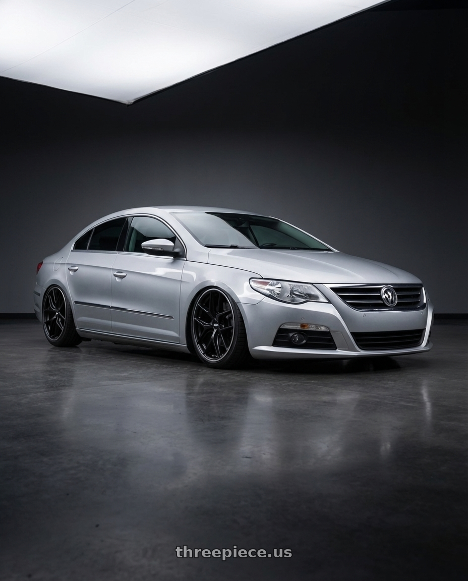 2015 Volkswagen CC with BBS CC-R 5x112 19x8.5+44 Satin Black wheels