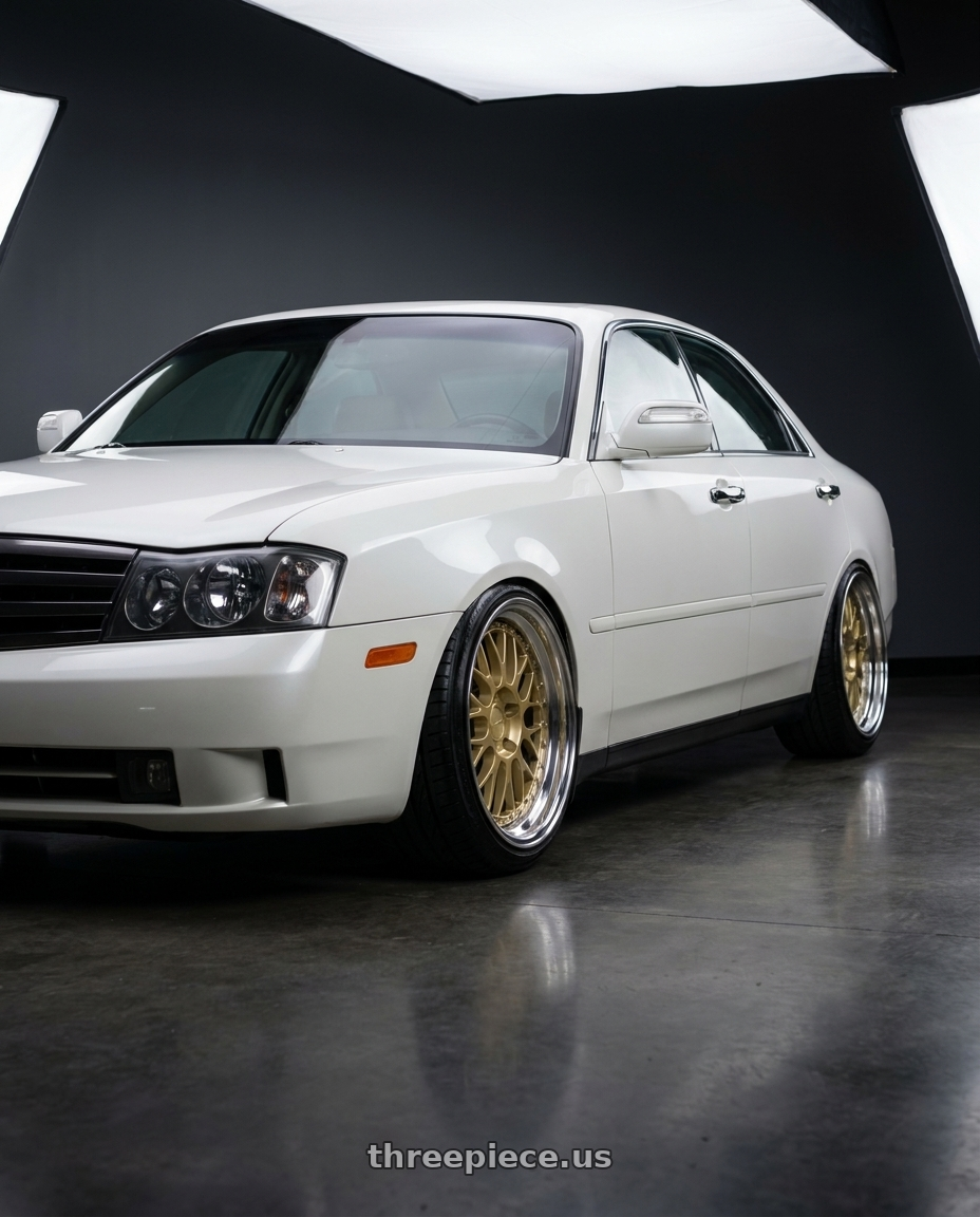 2002 Infiniti M45 with Work Brombacher Mesh wheels