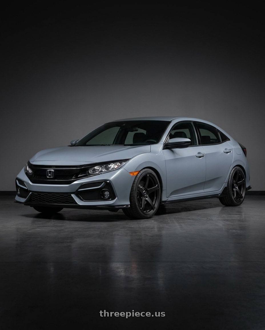 2021 Honda Civic Type R with Enkei Kojin 5x120 18x9.5+35 Matte Black wheels