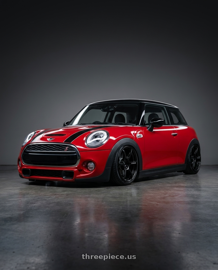 2019 Mini Cooper S F56 with Advan RGIII 4x100 18x7.0+42 Gloss Black wheels