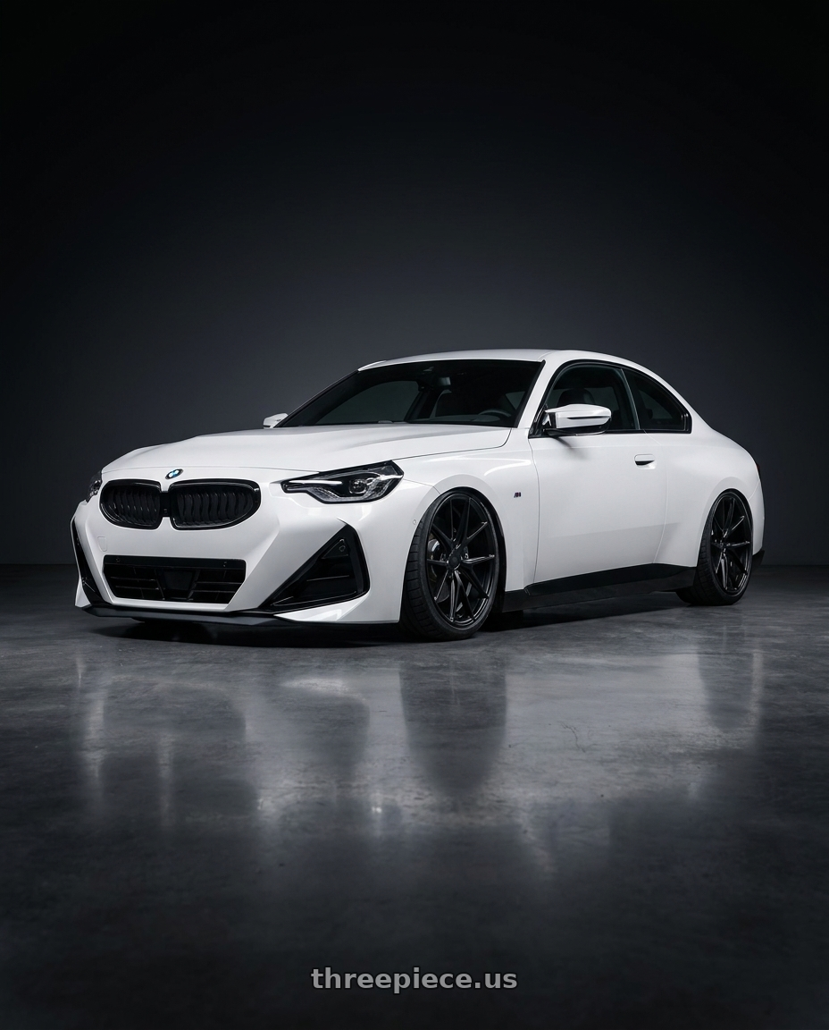 2024 BMW 2 Series G42 with Niche 1PC M117 MISANO 5X112 19X8.5 +34 MATTE BLACK wheels