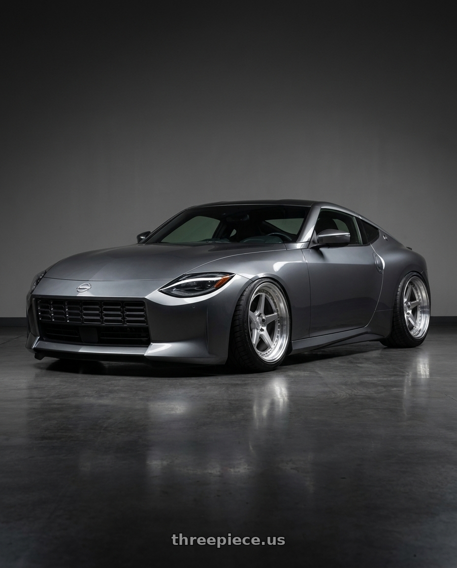 2024 Nissan Z with Aodhan DS09 5x114.3 19x11+15 Silver w/Machined Face wheels
