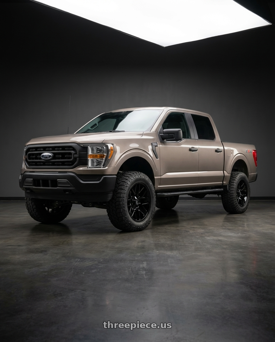 2013 Ford F-150 with Gear Off Road 768B 6X135/6x139.7 20x9 +0 Gloss Black wheels