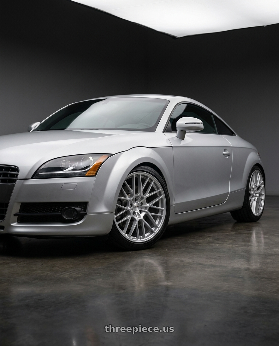 2008 audi tt Mk2 with TSW TW001 DAYTONA 5X112 19x8.5 +35 GLOSS SILVER wheels