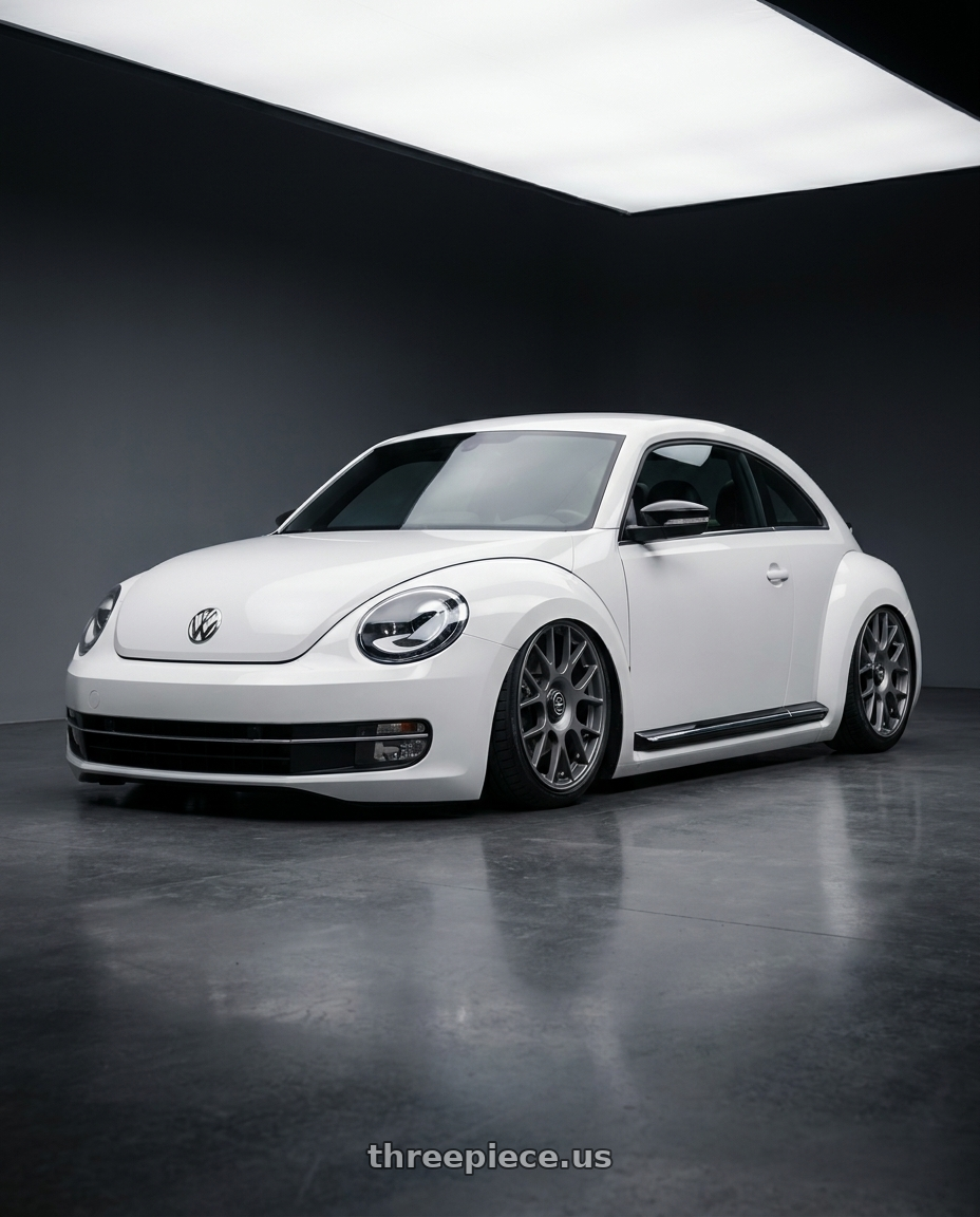 2016 Volkswagen Beetle Turbo with fifteen52 APEX 5x112 / 5x120 18x8.5 +35 FROSTED GRAPHITE (SATIN GREY) wheels