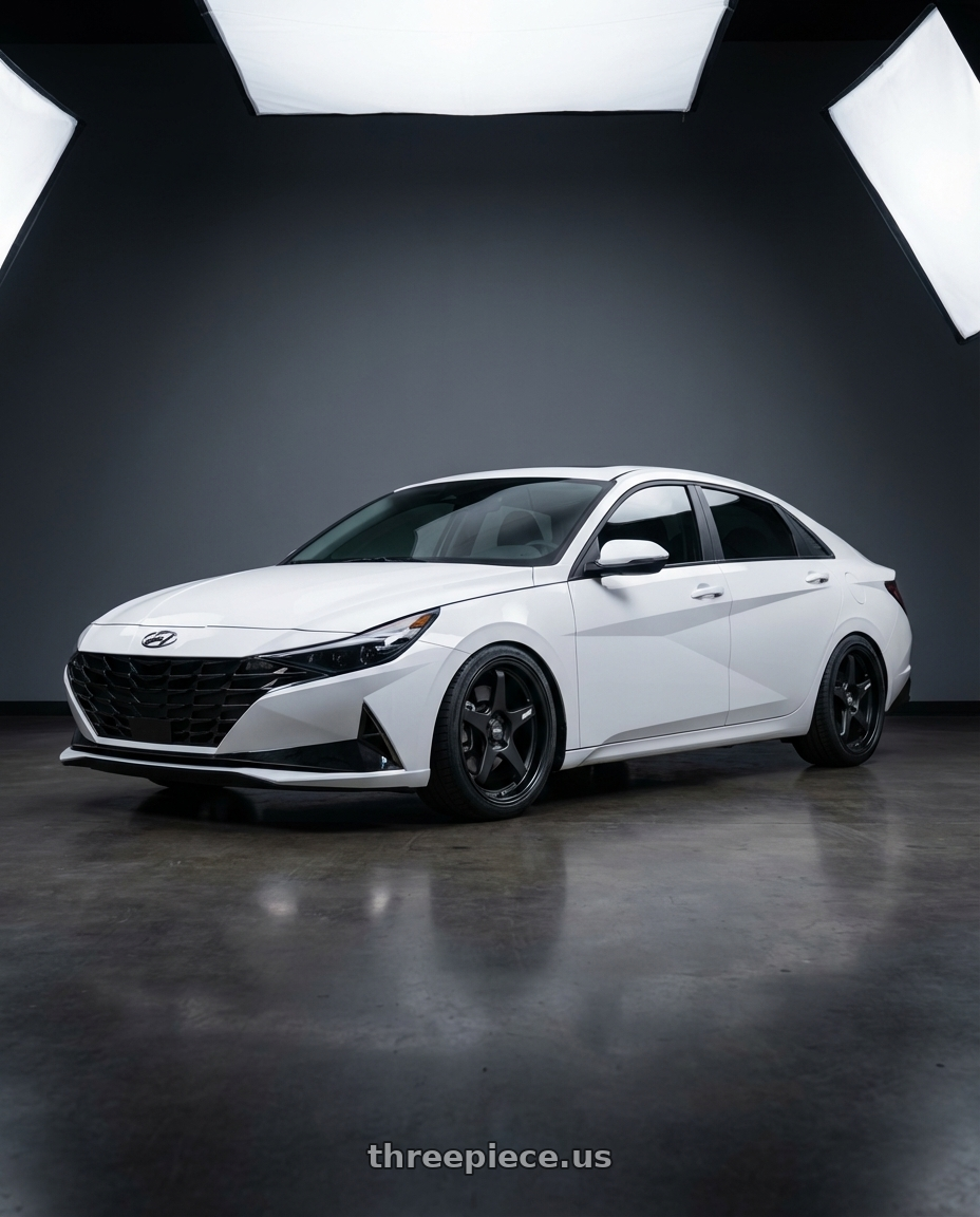 2024 Hyundai Elantra N with ESR Wheels APEX SERIES AP5 5x114.3 19x8.5 +30 Matte Black wheels