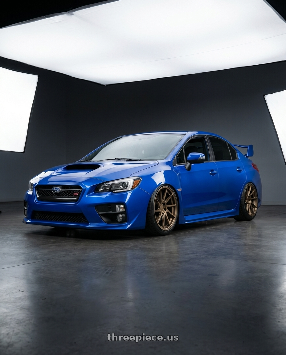 2018 Subaru WRX STI with Aodhan AH09 5x114.3 18x9.5 +35 Matte Black wheels