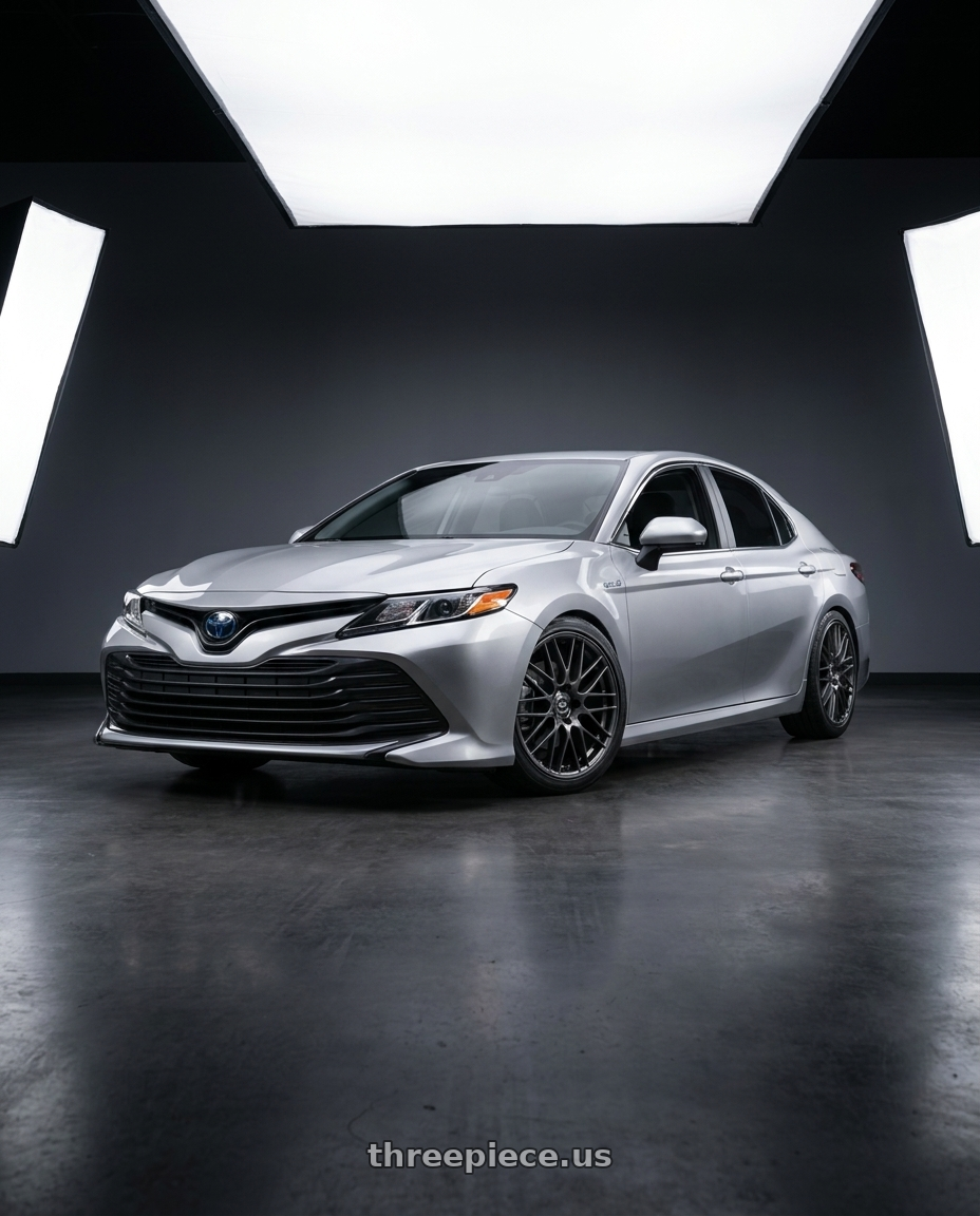 2021 Toyota Camry Hybrid LE with Enkei EKM3 5x114.3 18x7.5+45 Gunmetal wheels