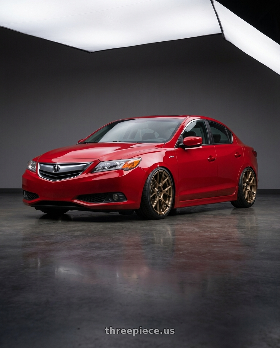 2012 Acura ILX with Konig Ampliform 5x114.3 18x8.5+45 Gloss Bronze wheels