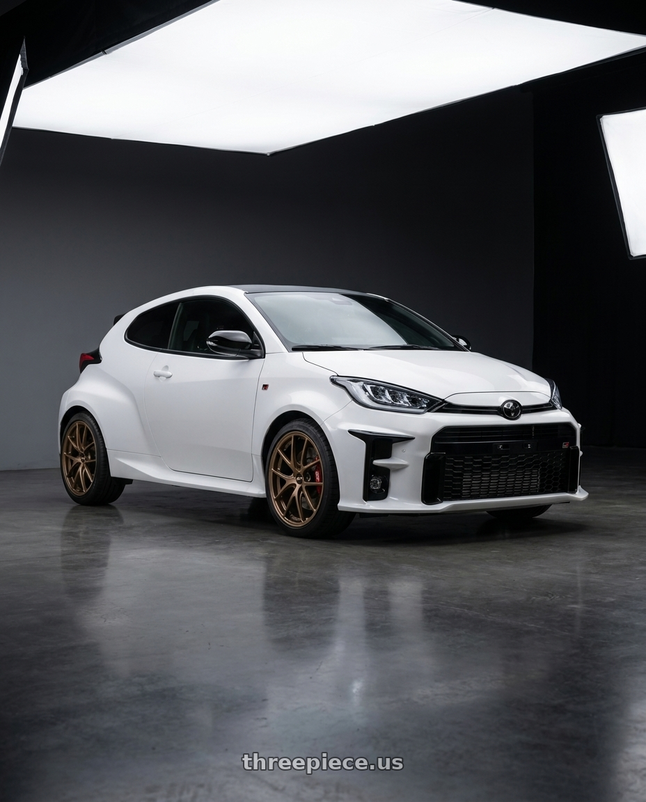 2021 GR yaris with BBS RI-A 5x120 18x9.5+40 Matte Bronze wheels