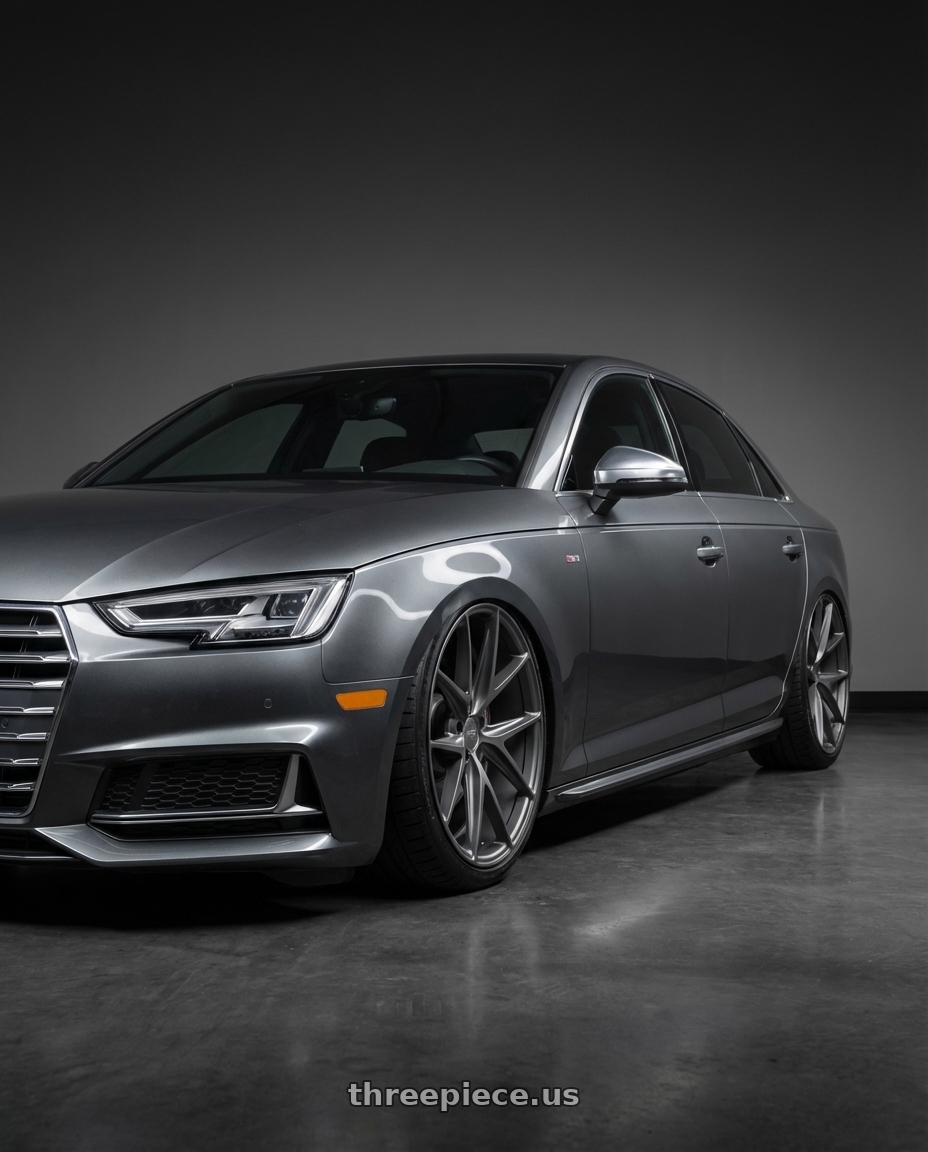 2023 Audi S4 B9 with Niche 1PC M116 MISANO 5X112 20X9 +26 MATTE GUN METAL wheels