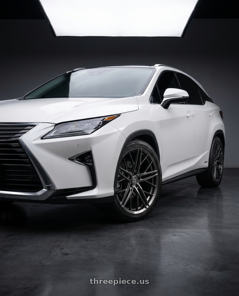 2016 Lexus RX450h with Avant Garde Wheels F53R BLANK 20x11 +BLANK Dark Graphite Metallic wheels