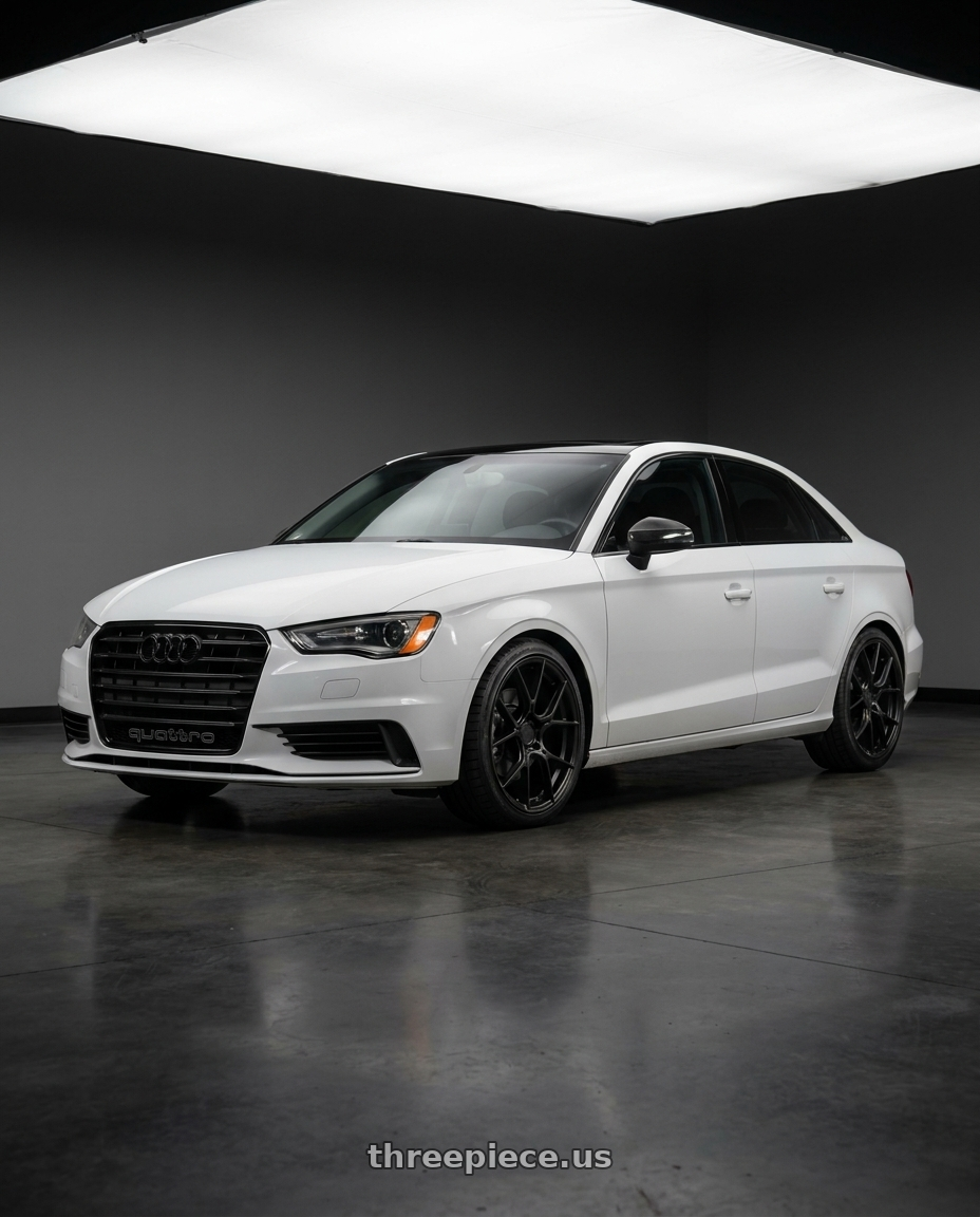 2015 Audi a3 quattro with Aodhan AH-11 5x112 18x8.5+35 Matte Black wheels