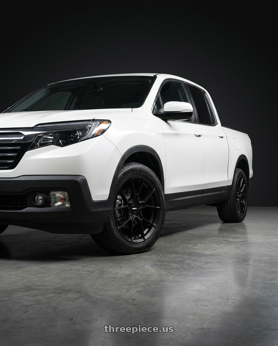 2020 Honda Ridgeline Sport with Rotiform RC199 KPR 5X120 20x9 +38 SATIN BLACK wheels