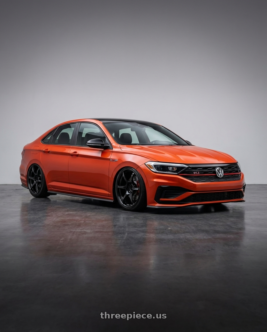 2023 Volkswagen Jetta GLI MK7 with Advan RGIII 5x112 18x8+42 Gloss Black wheels