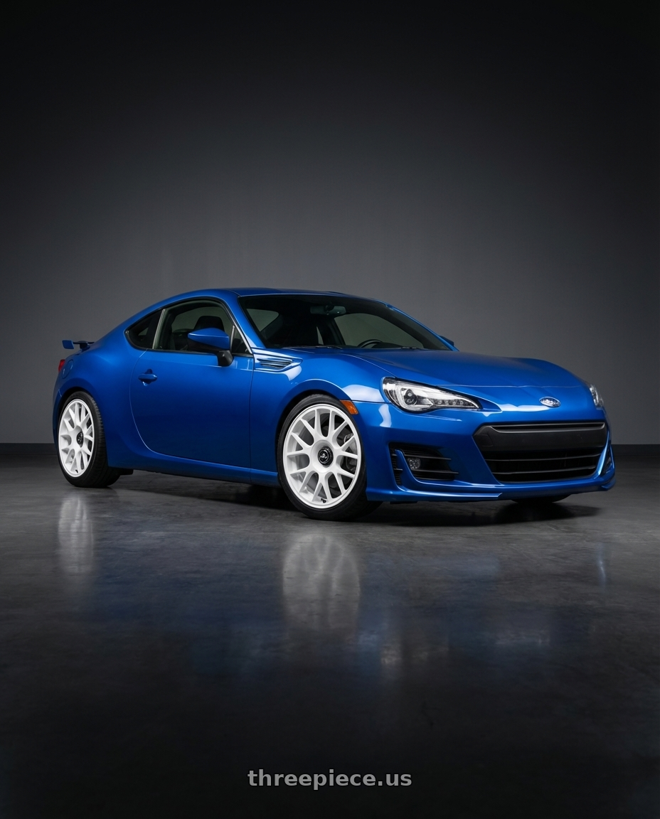 2017 Subaru BRZ with fifteen52 APEX 5x100 / 5x112 17x7.5 +35 RALLY WHITE (GLOSS WHITE) wheels