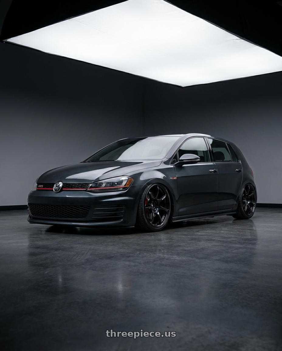 2015 Golf Gti with Advan RGIII 5x112 19x8.5+45 Gloss Black wheels