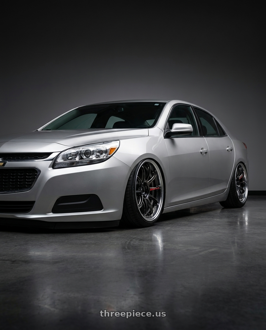 2015 Chevy malibu with Work Zr10 2P 5x120 18x10.0 +12 Glim Black wheels