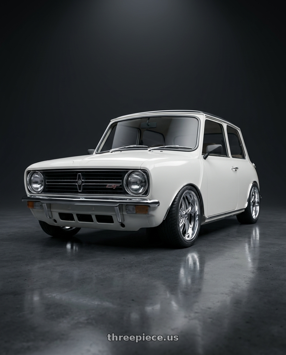 1976 rovel mini gt with Foose 2PC F201 NITROUS 5X120.65 20X10 +0 HIGH LUSTER POLISHED wheels