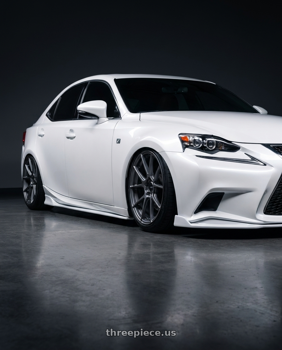 2016 Lexus is 350 f with Enkei TS-V 5x114.3 18x8.5+25 Storm Grey wheels