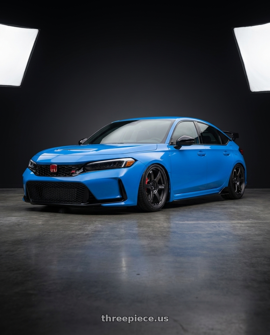 2025 Honda civic type r with Volk Racing TE37 Saga S-Plus 5x120 18x10.5+30 Diamond Dark Gunmetal wheels
