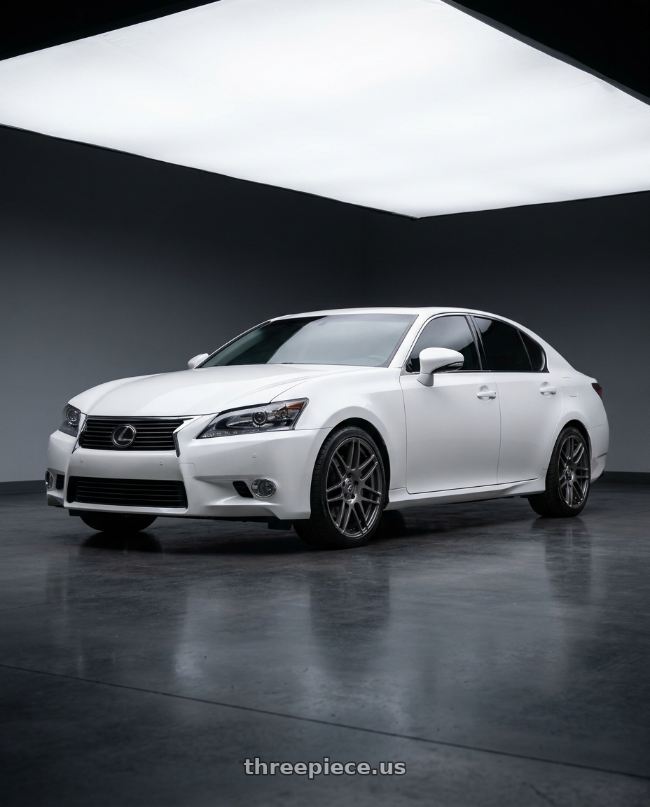 2013 Lexus GS350  with Forgestar F14 5x114.3 19x9 +35 Gloss Anthracite wheels