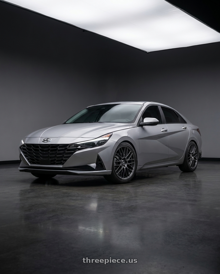 2021 Hyundai Elantra Limited with Enkei EKM3 5x114.3 18x8+40 Gunmetal wheels