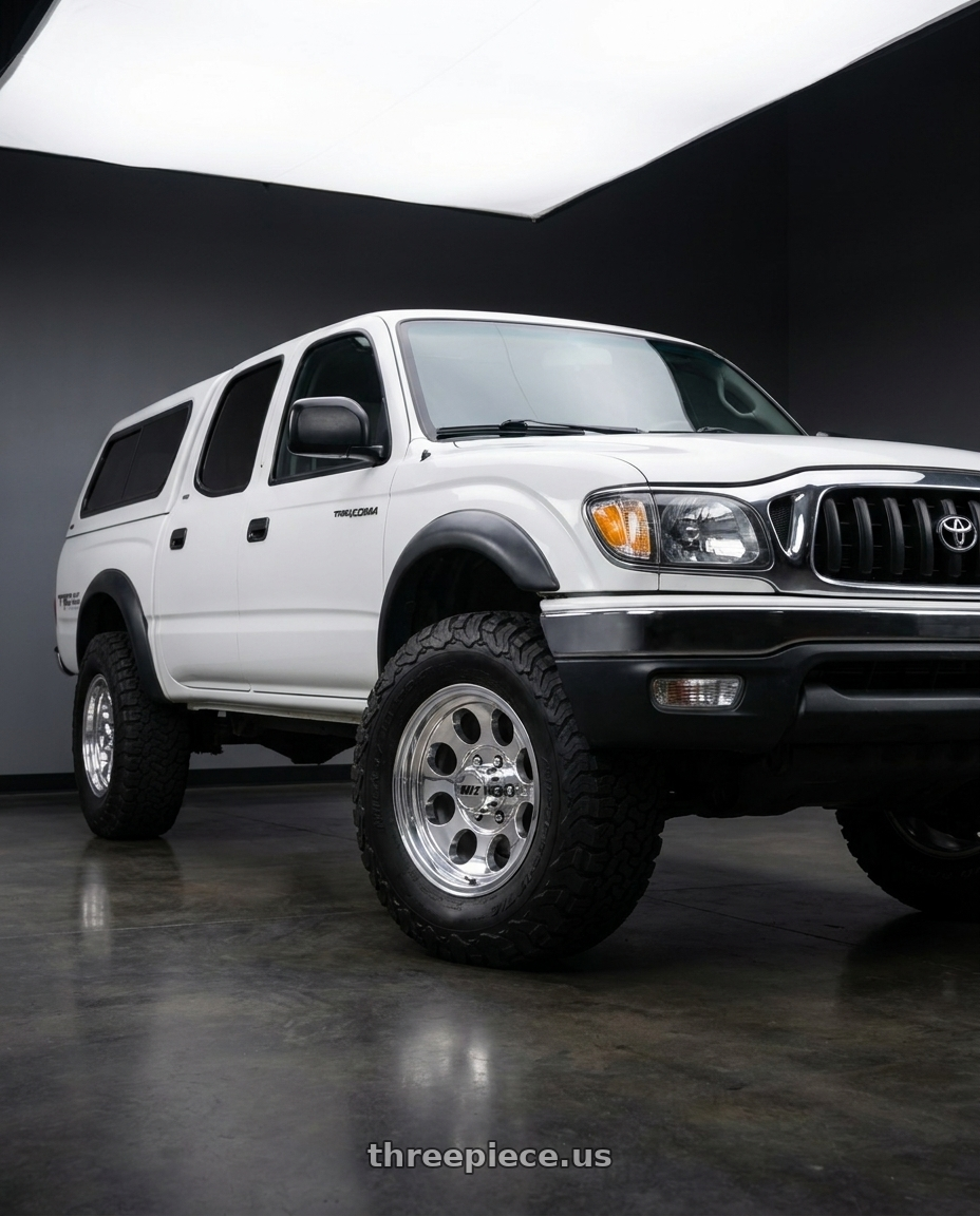2002 Toyota Tacoma with Mickey Thompson Classic III Polished 6x139.7 16x10 -25 Polished wheels
