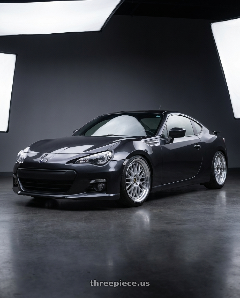 2014 Subaru BRZ with Work Vs-Xx 5x100 18x8.5+40 R Disk Light Grey Silver wheels