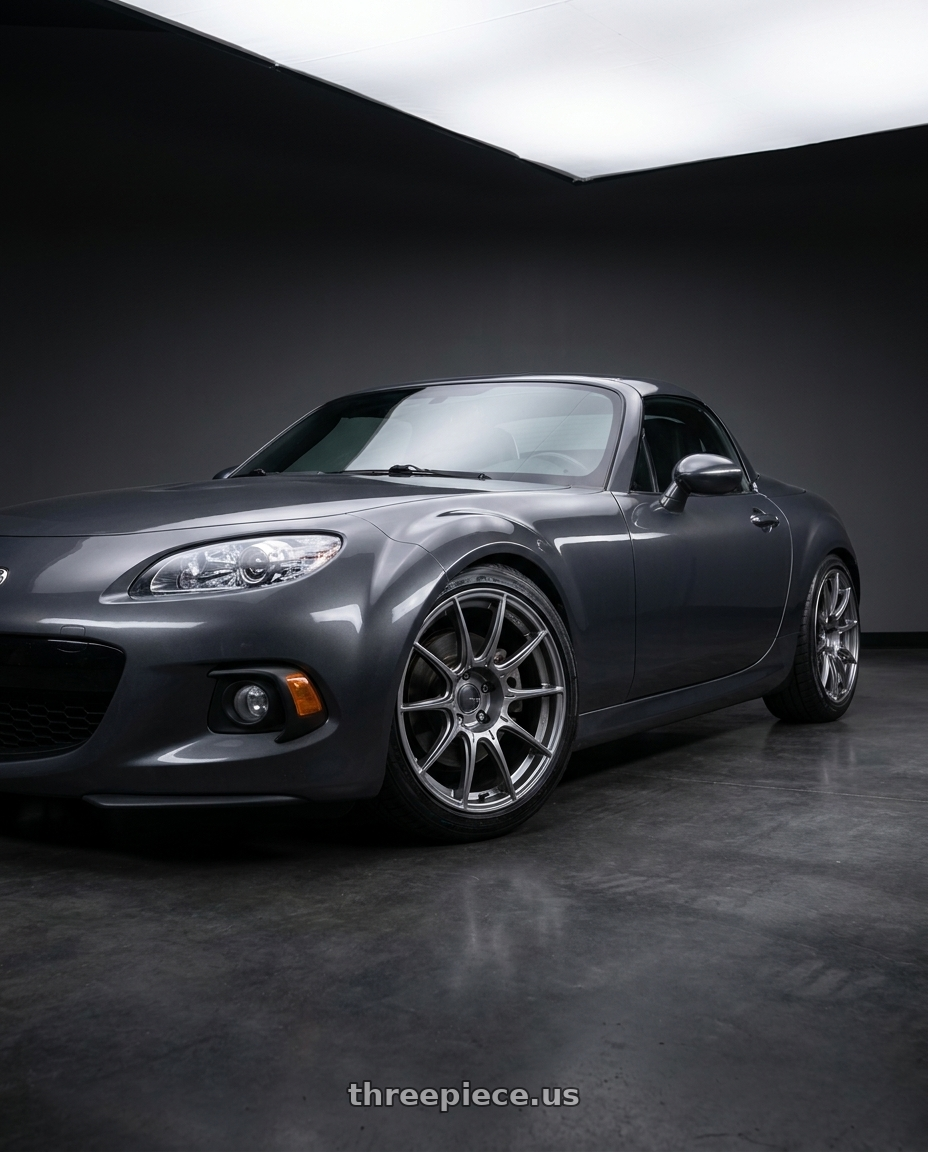 2014 Mazda Miata with Ssr Gtx01 5x114.3 17x8+45  DARK SILVER wheels