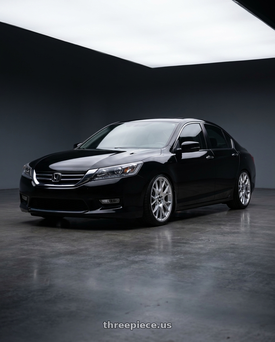 2014 HONDA CR2 ACCORD 3.5 V6 , DUAL-SIDED SINGLE-OUTLET ALUMINUM ALLOY EXHAUST PIPE, Advanced four-matrix headlights ,THE ENTIRE CAR APPEARED IN THE PICTURE.  with BBS CH-R 5x114.3 20x8.5 +38 Brilliant Silver Polished Rim Protector wheels