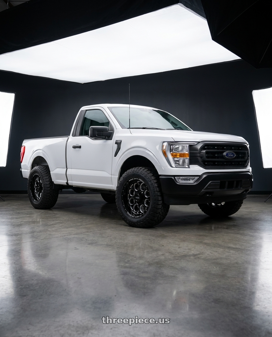 2023 Ford F150 Regular Cab with WELD Off-Road Redondo 6x135 20x10 -18 Gloss Black/Milled wheels