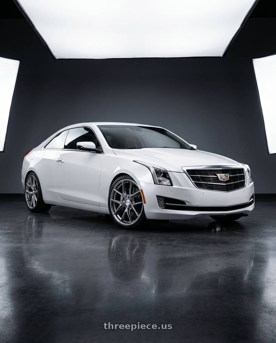 2015 Cadillac Ats Coupe 2.0 with BBS CI-R 5x120 19x9 +44 Ceramic Polished Rim Protector wheels