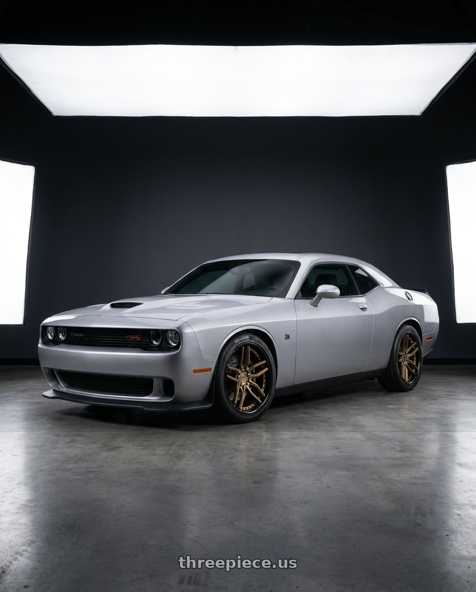 2023 dodge challenger scat pack with Niche 1PC M195 METHOS 5X115 20X9 +18 MATTE BRONZE BLACK BEAD RING wheels