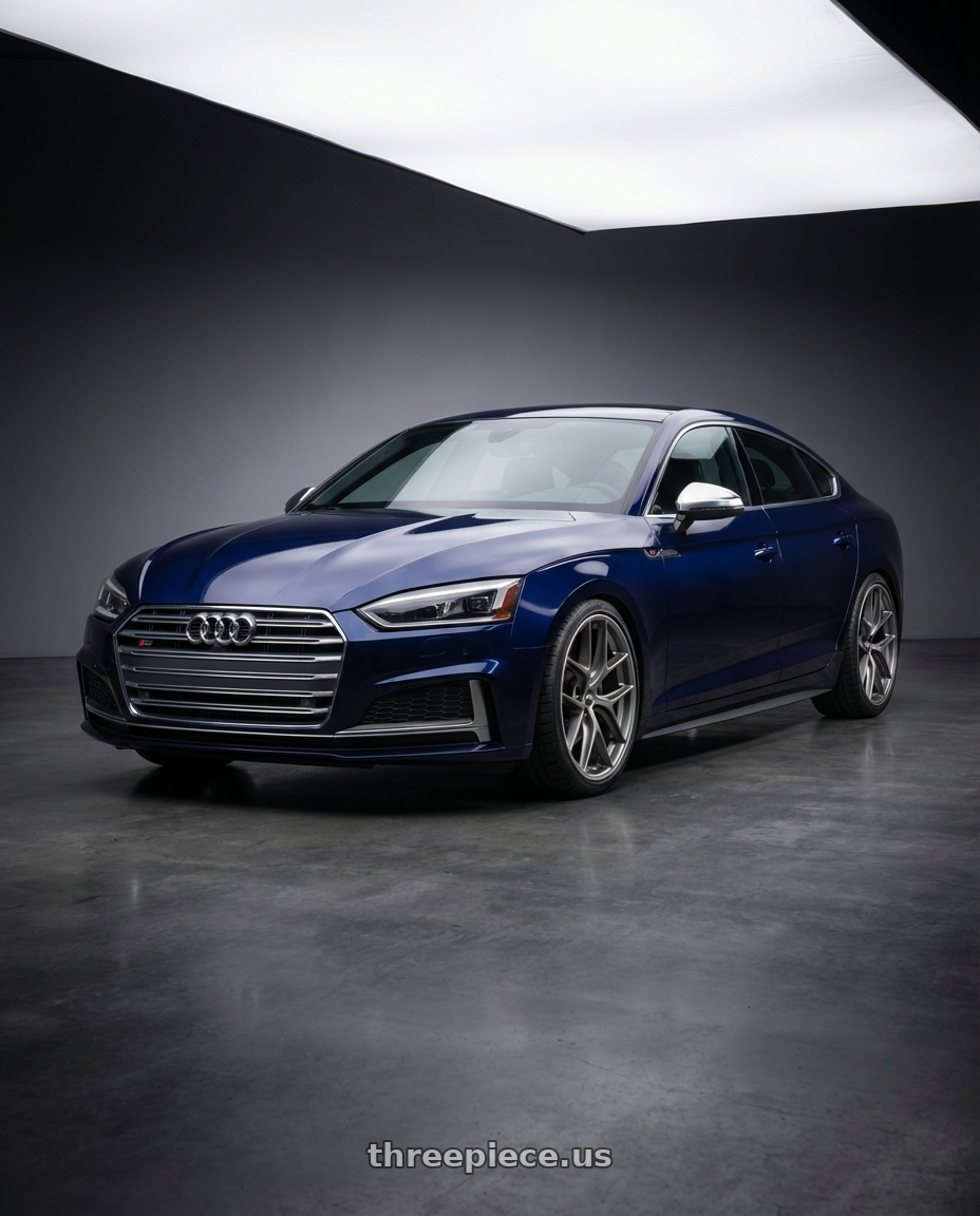 2014 Audi S5 B8 with BBS CC-R 5x112 19x9.0+42 Satin Platinum wheels