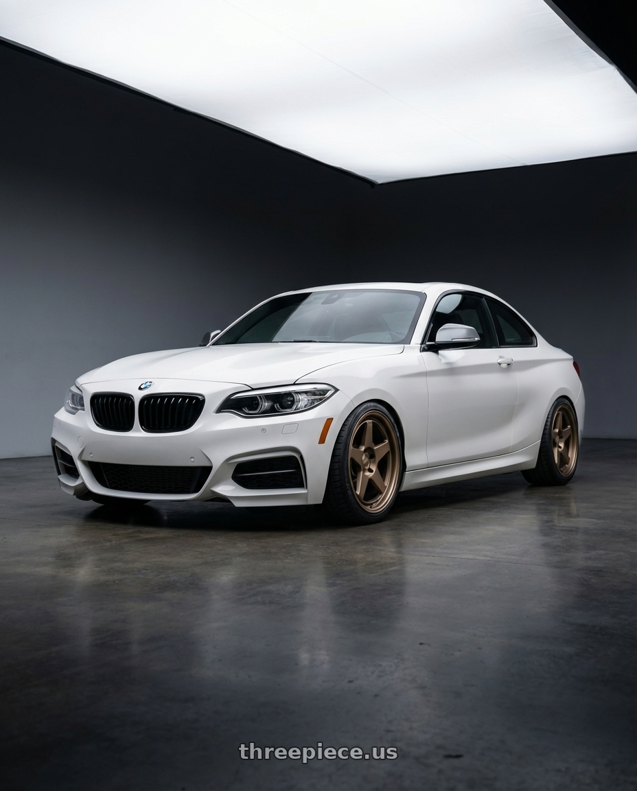 2018 BMW 2 Series F22 with Kansei K12B KNP 5X120 18x8.5 35 Bronze wheels