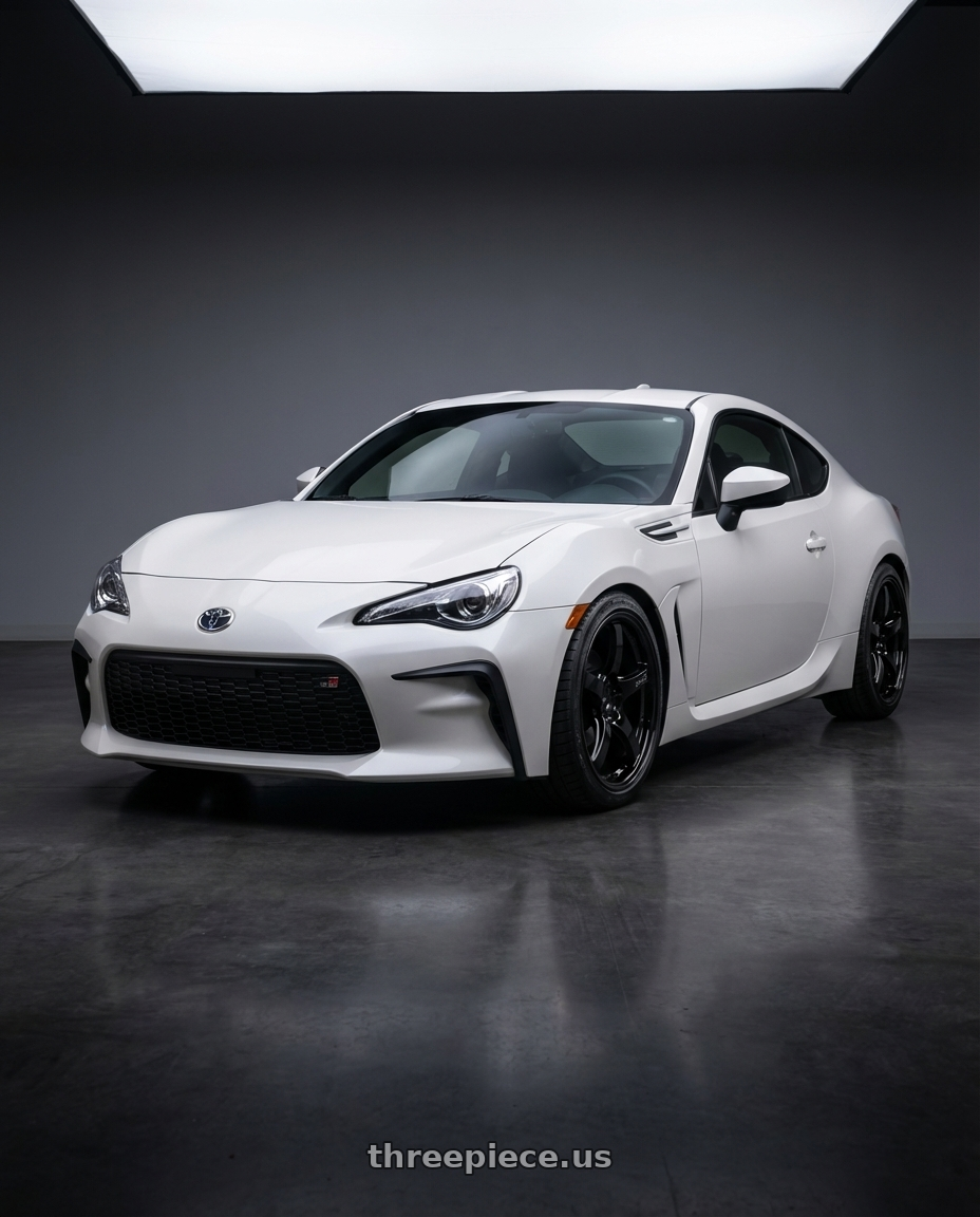 2016 Scion FR-S with Gram Lights 57CR 5x100 17x9+38 Glossy Black wheels