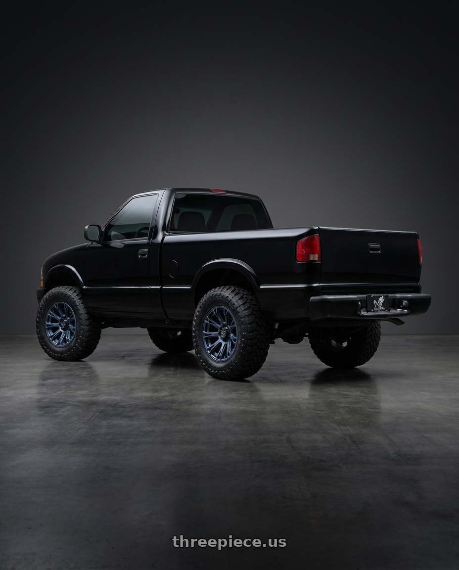 2000 Chevy S10 with Gram Lights 57cr 5x1143 18x9538 Grace Silver 18x95 Et38 wheels